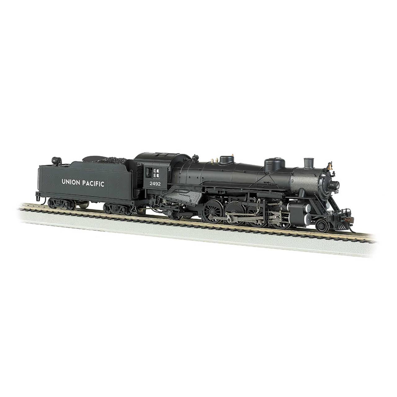 USRA Light 2-8-2 DCC Sound Value Equipped Locomotive - Union Pacific #2492 w/Medium Tender - Ho Scale