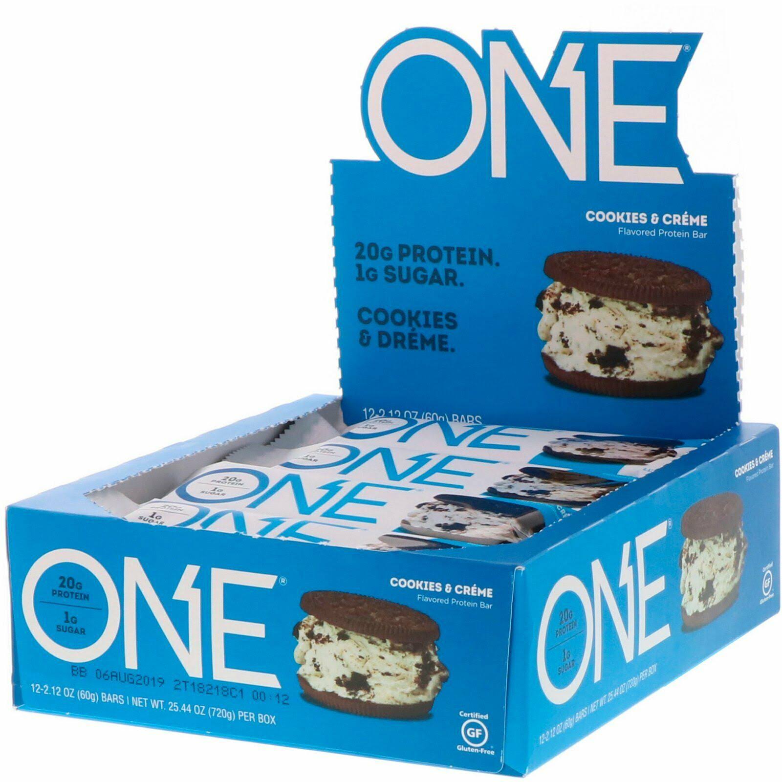 One Brand One Bar Cookies Cream 12-Count