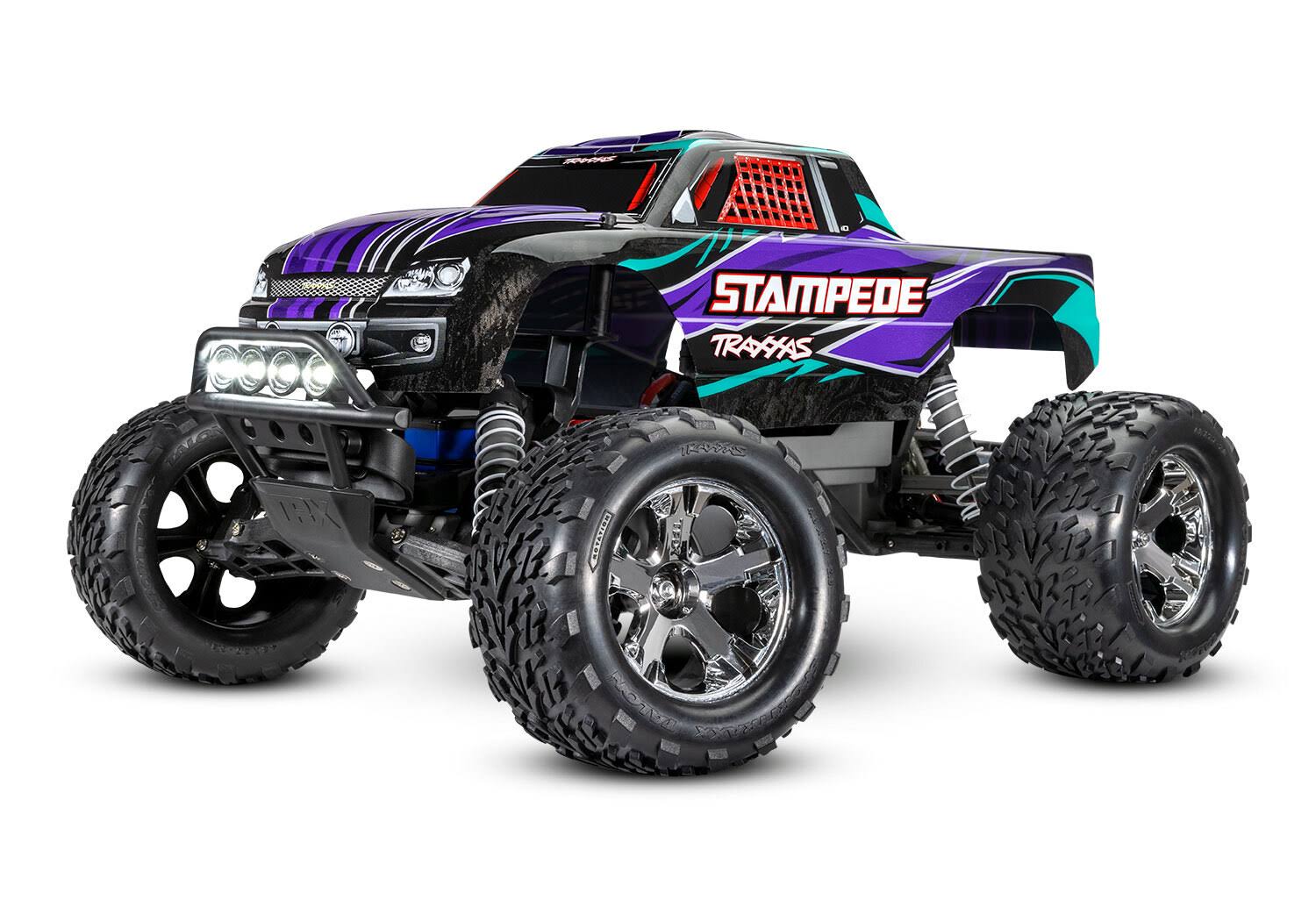 Traxxas Stampede 1/10 XL-5 2WD RC Monster Truck with LED Lighting Purple 36054-61 - Default Title