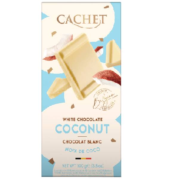 Cachet White Chocolate - Coconut, 3.5oz