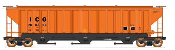 InterMountain Railway Company 4750 3-Bay Hopper ICG Model Train 453121