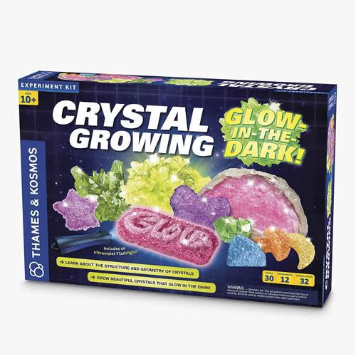 Thames & Kosmos Crystal Growing: Glow-in-The-Dark Science Kit | 12 Exp