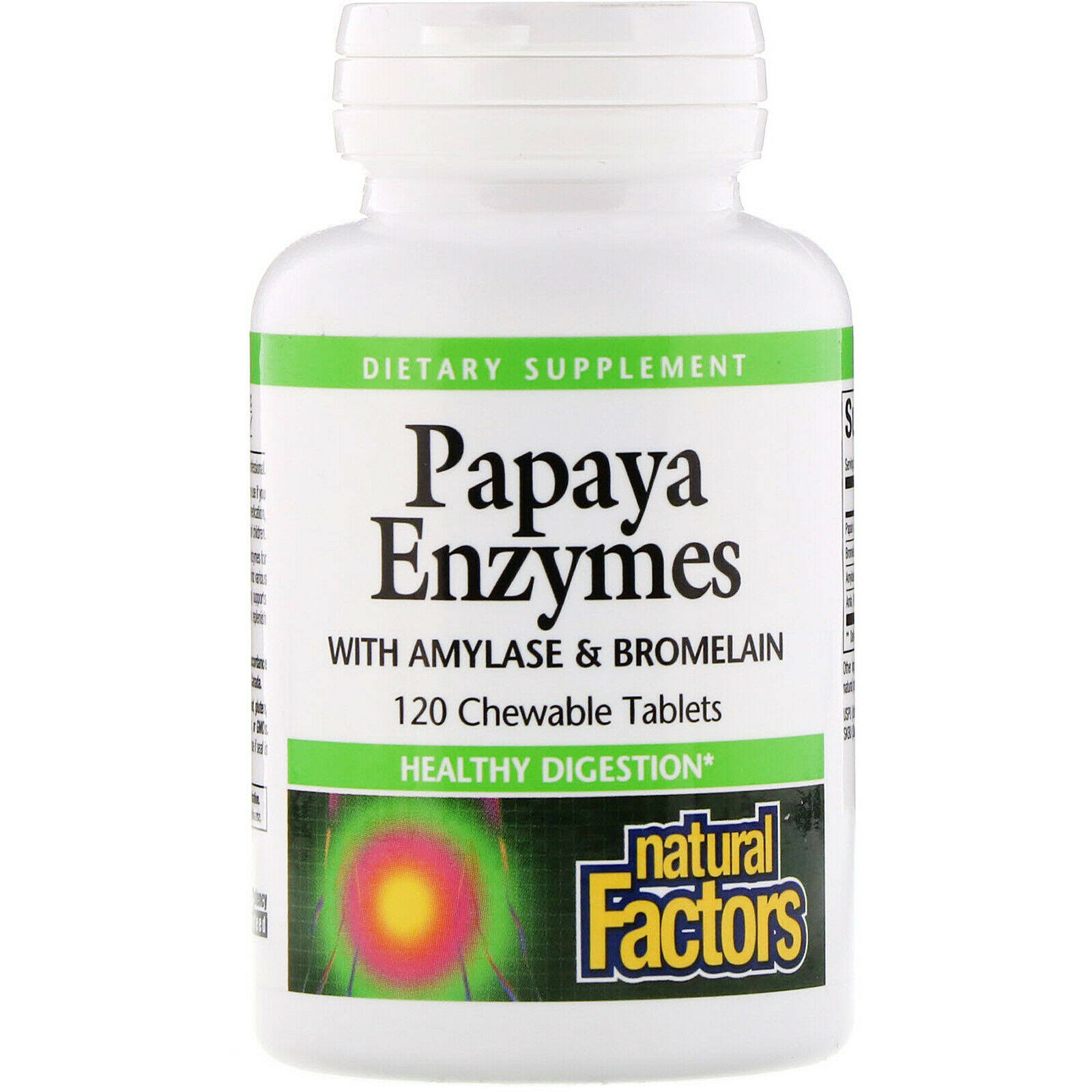 Natural Factors Chewable Papaya Enzymes - 120 tablets