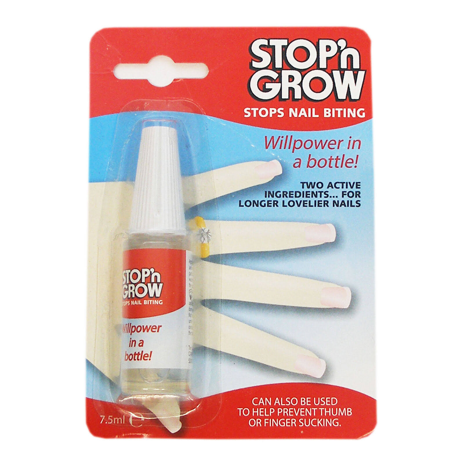 Stop N Grow Stops Nail Biting Deterrent Treatment - 7.5ml