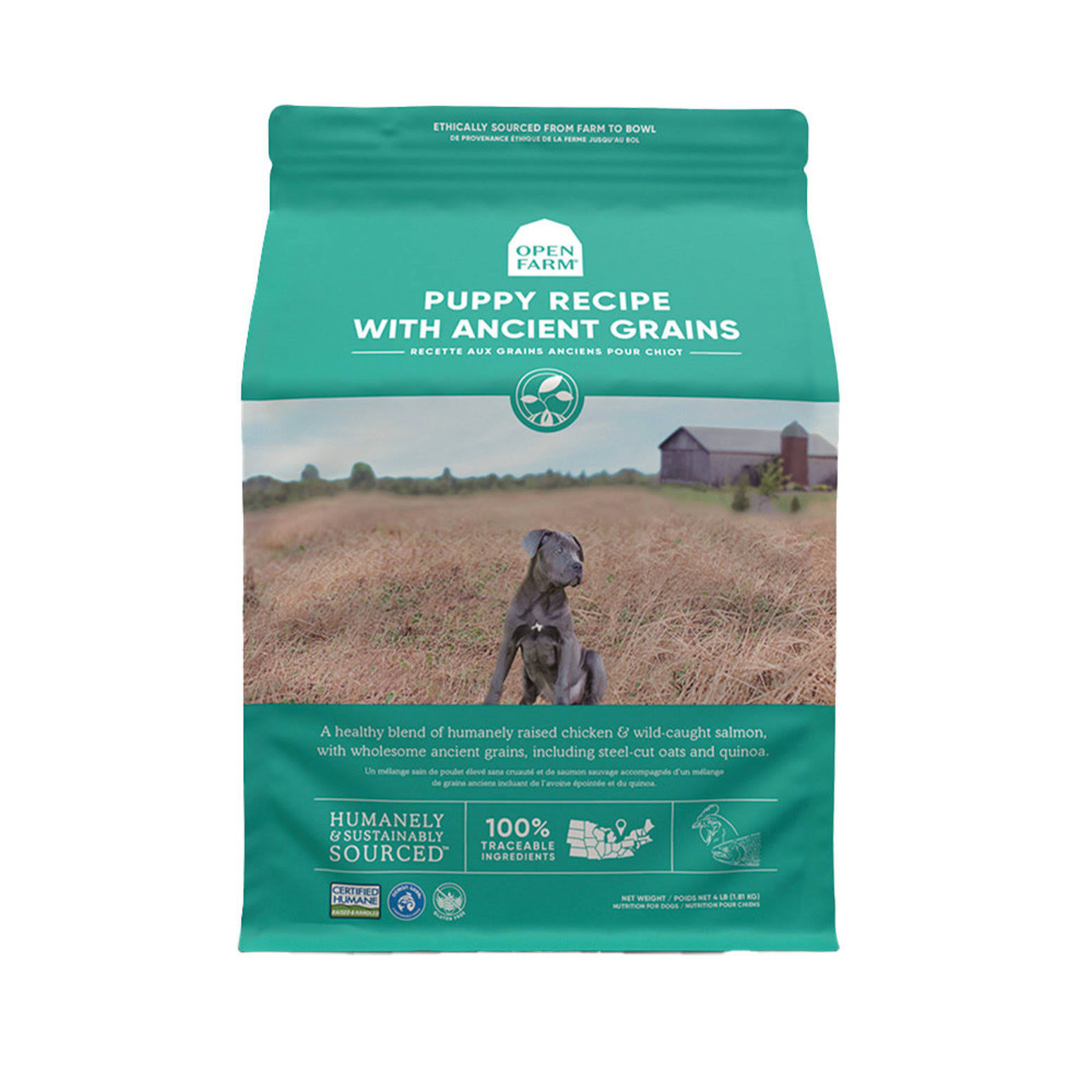 Open Farm Puppy Recipe with Ancient Grains Dry Dog Food, 22-lb