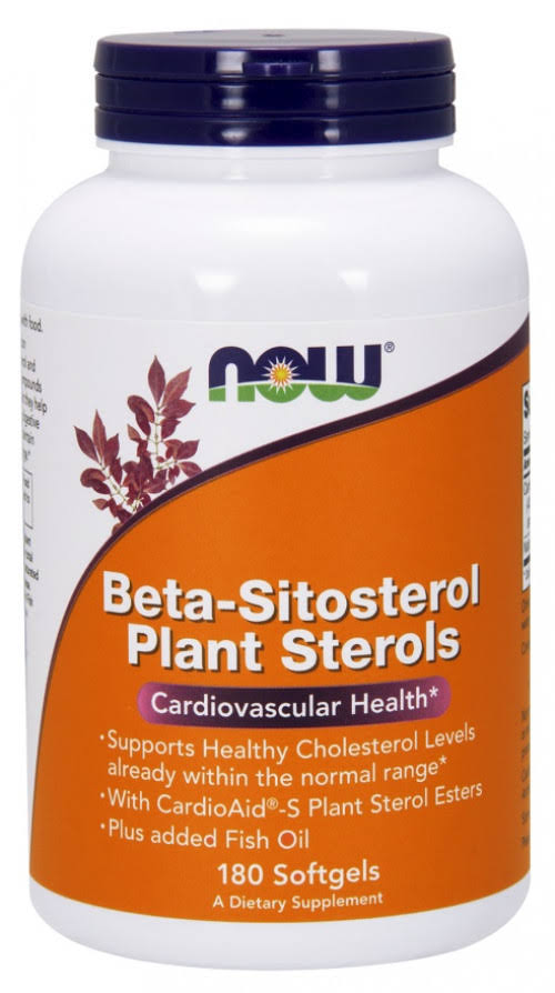 Now Foods Beta-Sitosterol Plant Sterol - 180 Softgels