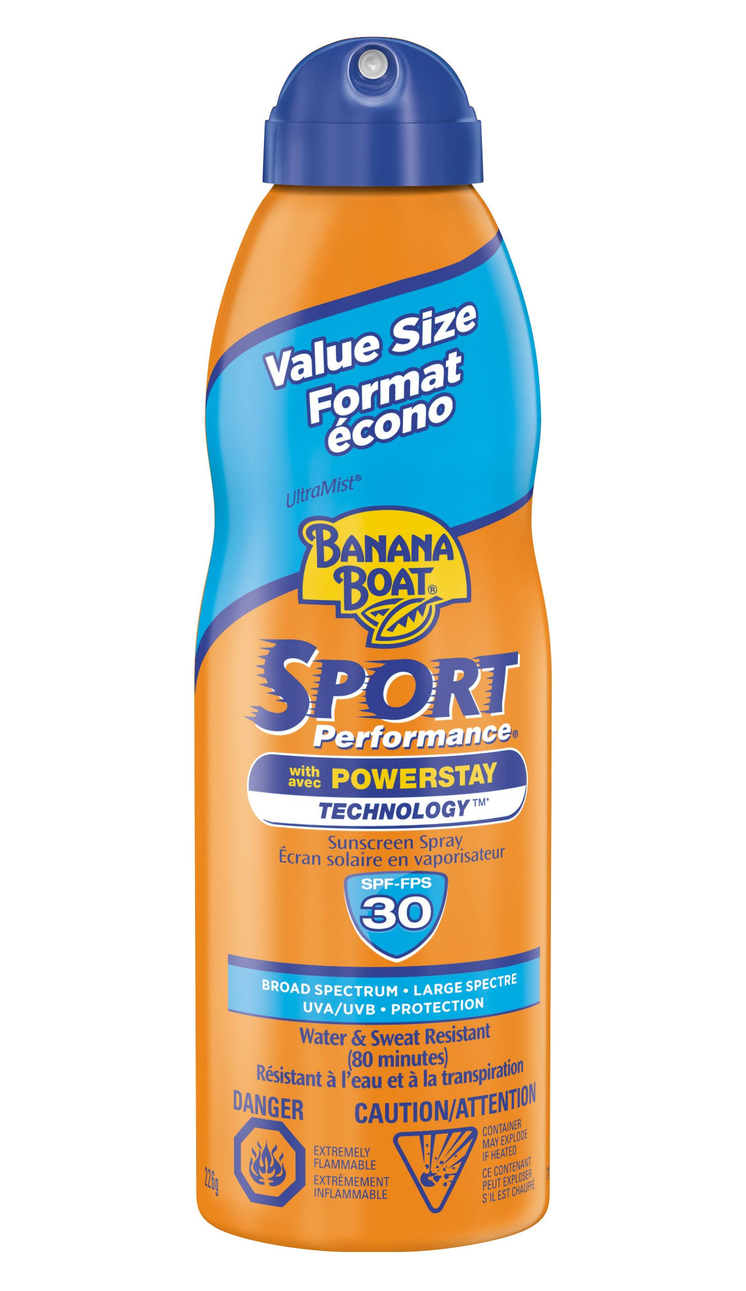 Banana Boat Sport Performance Ultra-Lightweight Sunscreen Spray SPF 30
