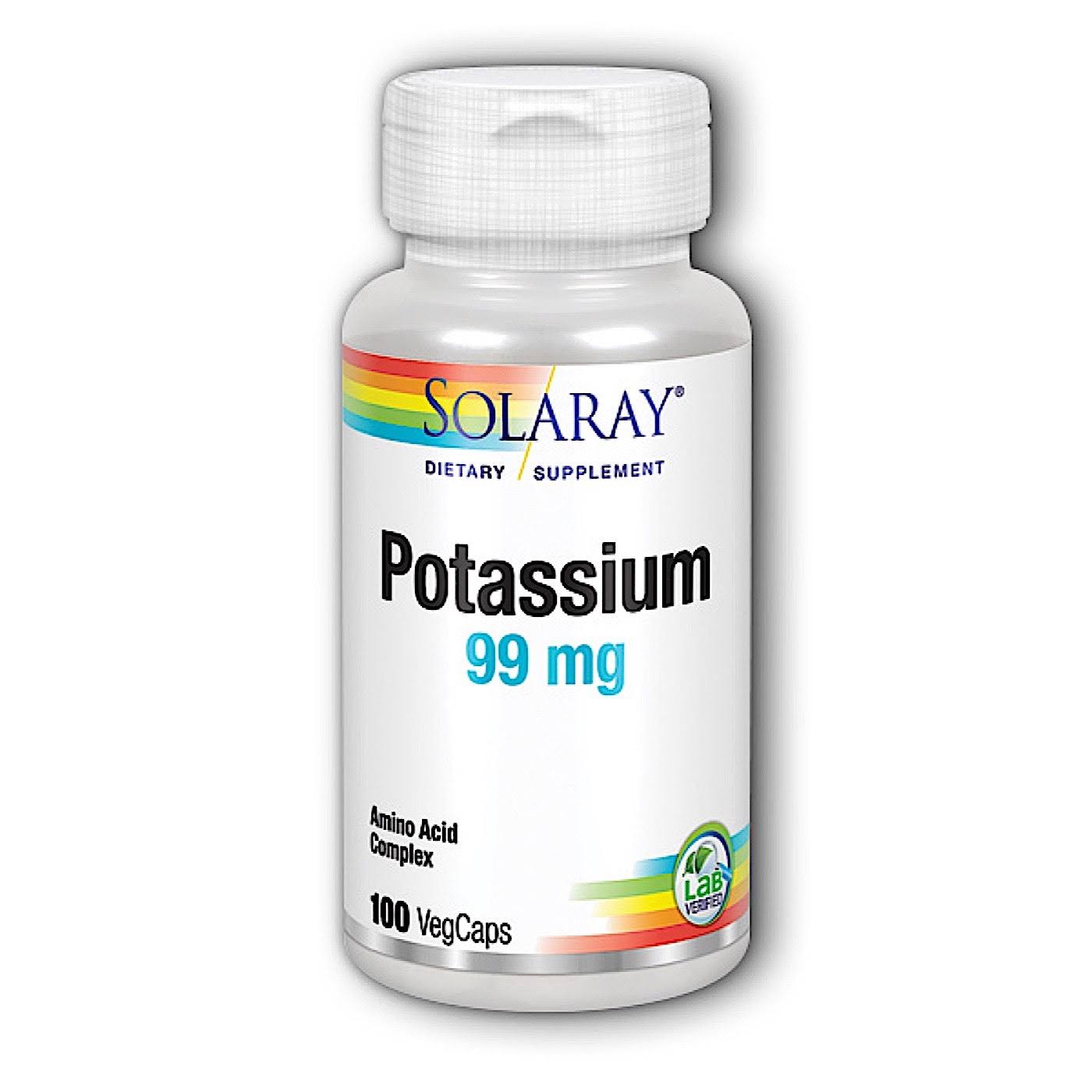 Solaray Potassium Supplement - 100 Capsules