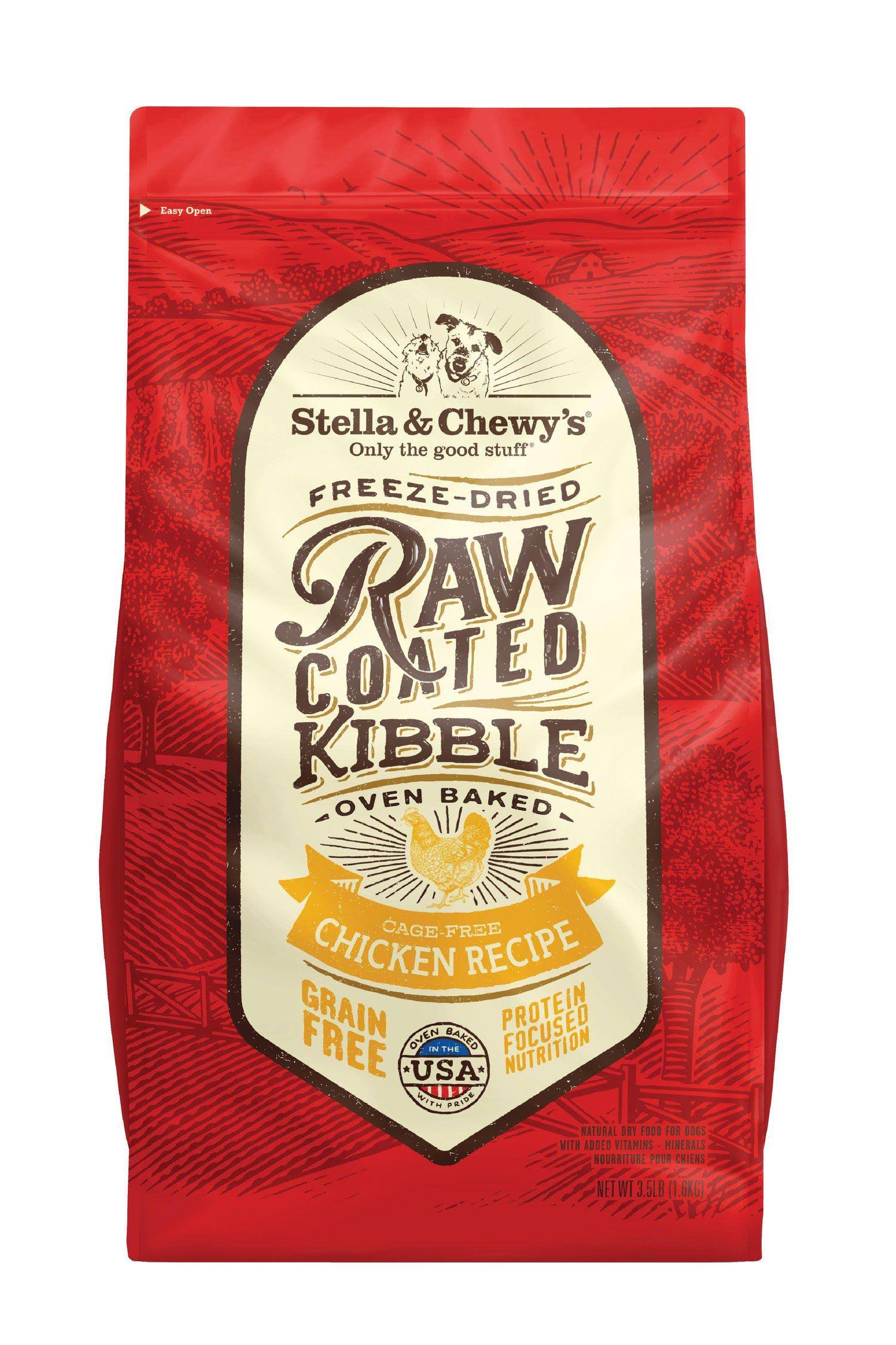 Stella & Chewy's Raw Coated Kibble Cage-Free Chicken Dog Food - 3.5 lbs.