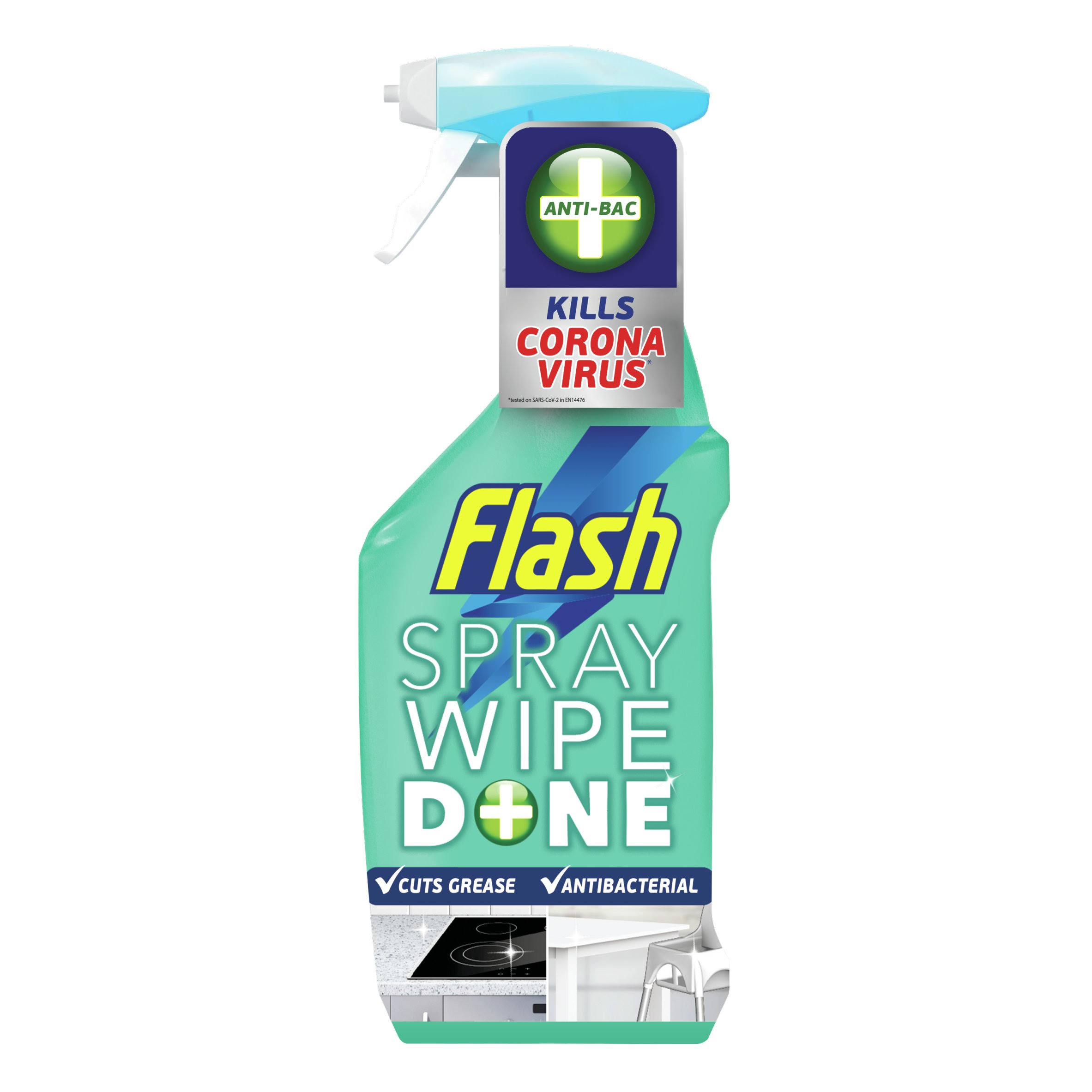 Flash Anti Bacterial Spray Wipe and Done Apple Blossom 800ml