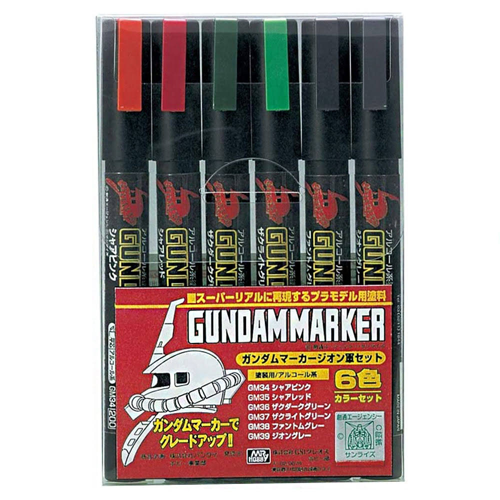 GSI Creos Gundam Marker Set - 6pcs