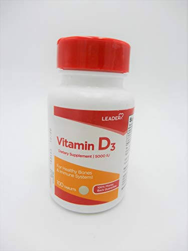 Leader Vitamin D3 - 5000iu, x100