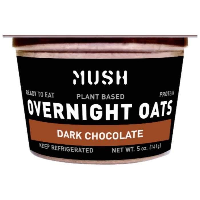 Mush - Overnight Oats, 5oz | Assorted Flavors Dark Chocolate / Kehe - Vegan Plant Based