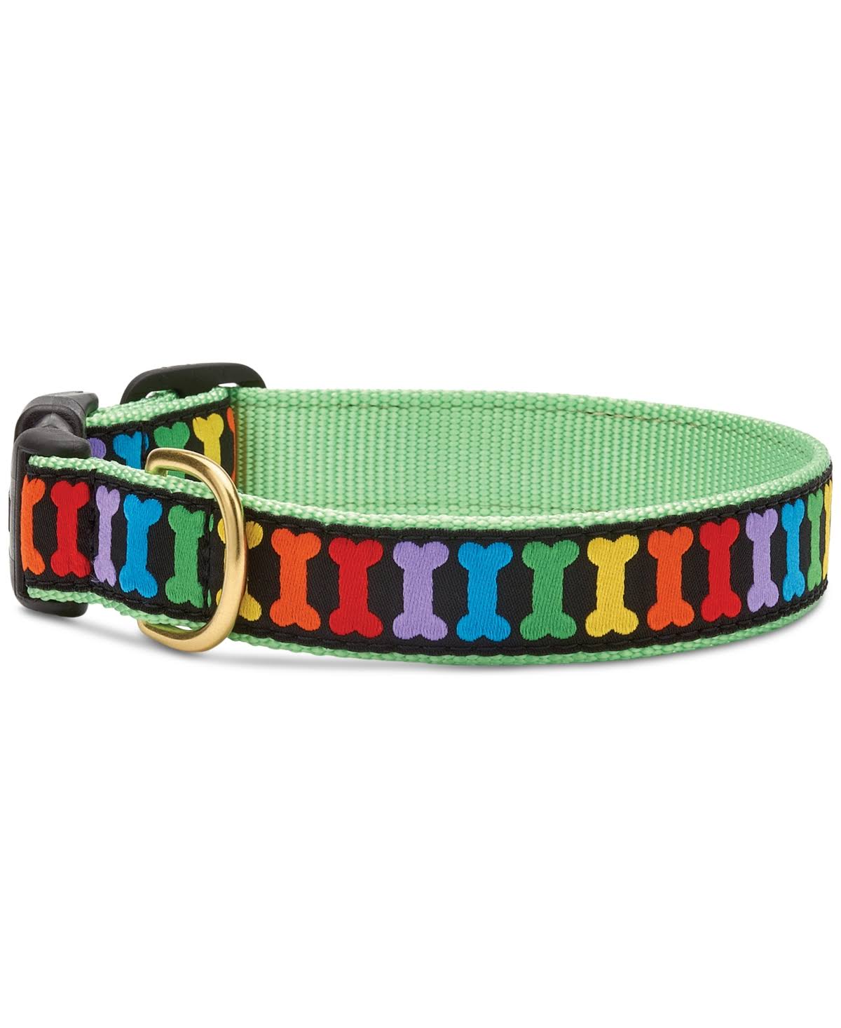 Up Country Designer Rainbow Bones Dog Collar - Medium