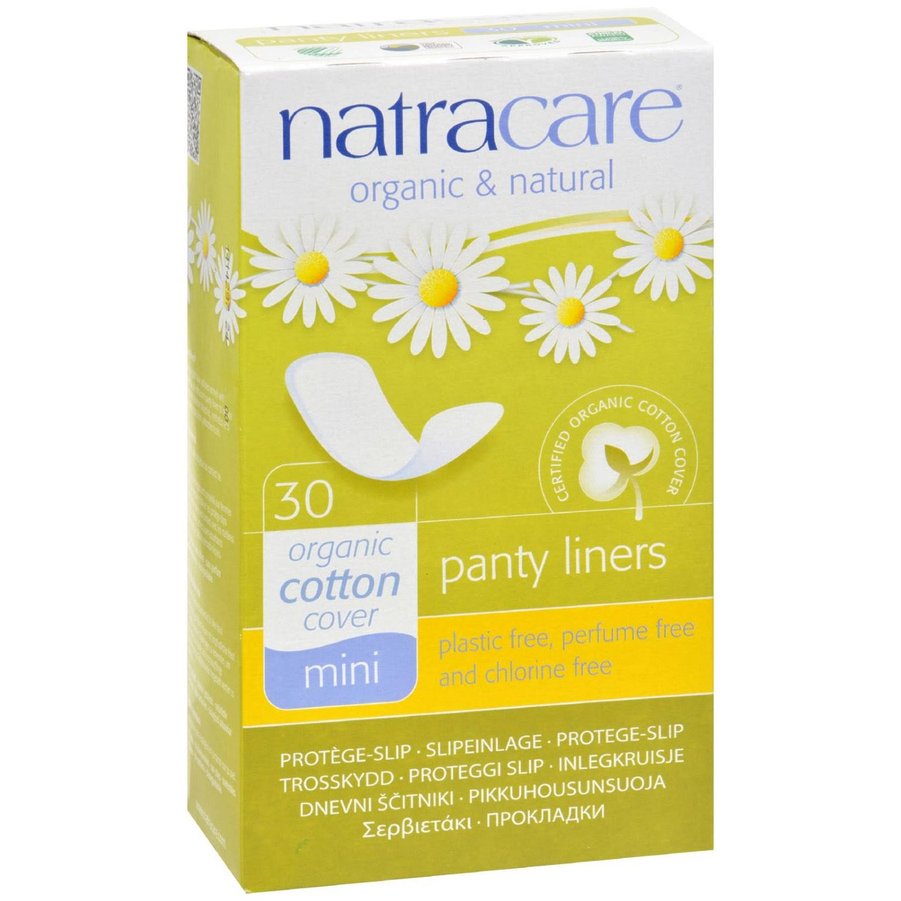Natracare Mini Panty Liners - 30 Pack