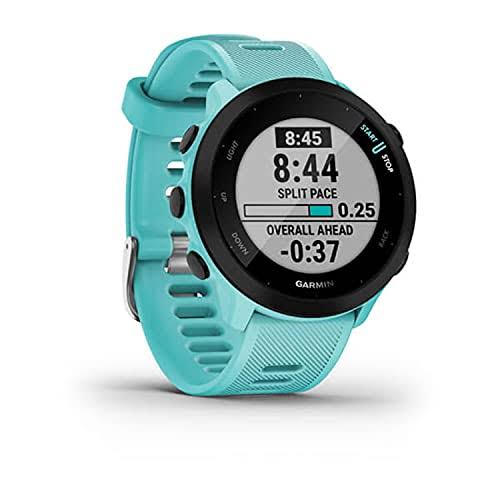 Garmin Forerunner 55, GPS Running Watch with Daily Suggested Workouts, Up to 2 weeks of Battery Life, Aqua