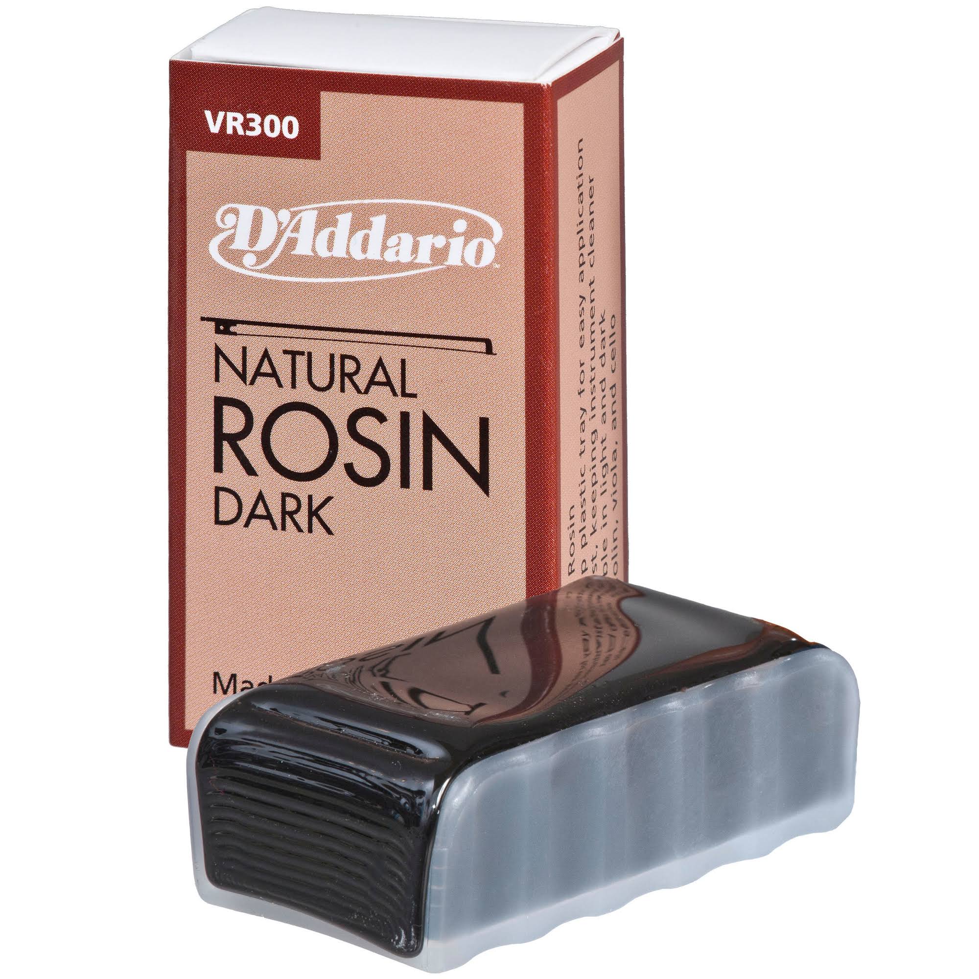 D'Addario VR300 Natural Rosin - Dark Tray, for Hair Bows