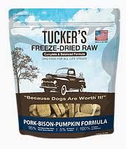 Tucker's Freeze-Dried Pork, Bison & Pumpkin Dog Food 14 oz