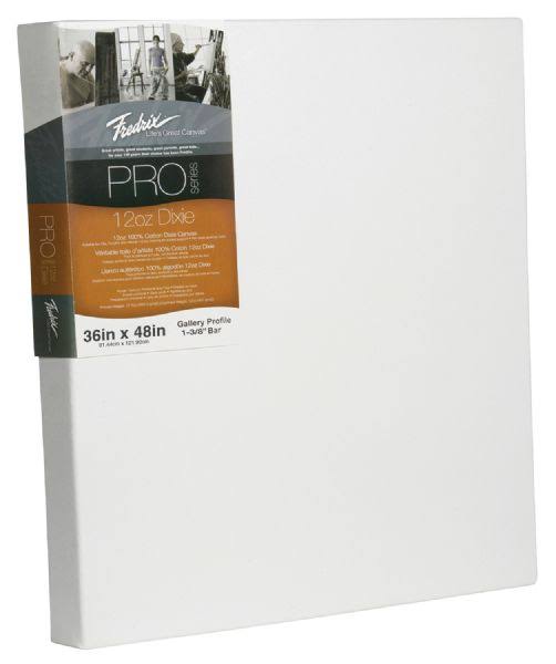 Tara Materials Fredrix Dixie Pro Series Stretched Canvas - 36" x 48", Gallerywrap (1-3/8"), 12oz