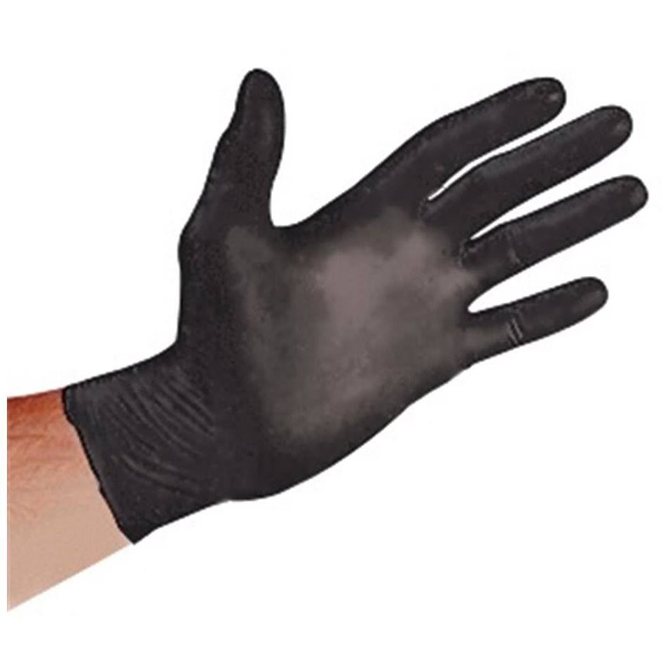 Sirchie SF0081XL Nitrile Gloves - Black, Powder-Free, XLarge, 100pk