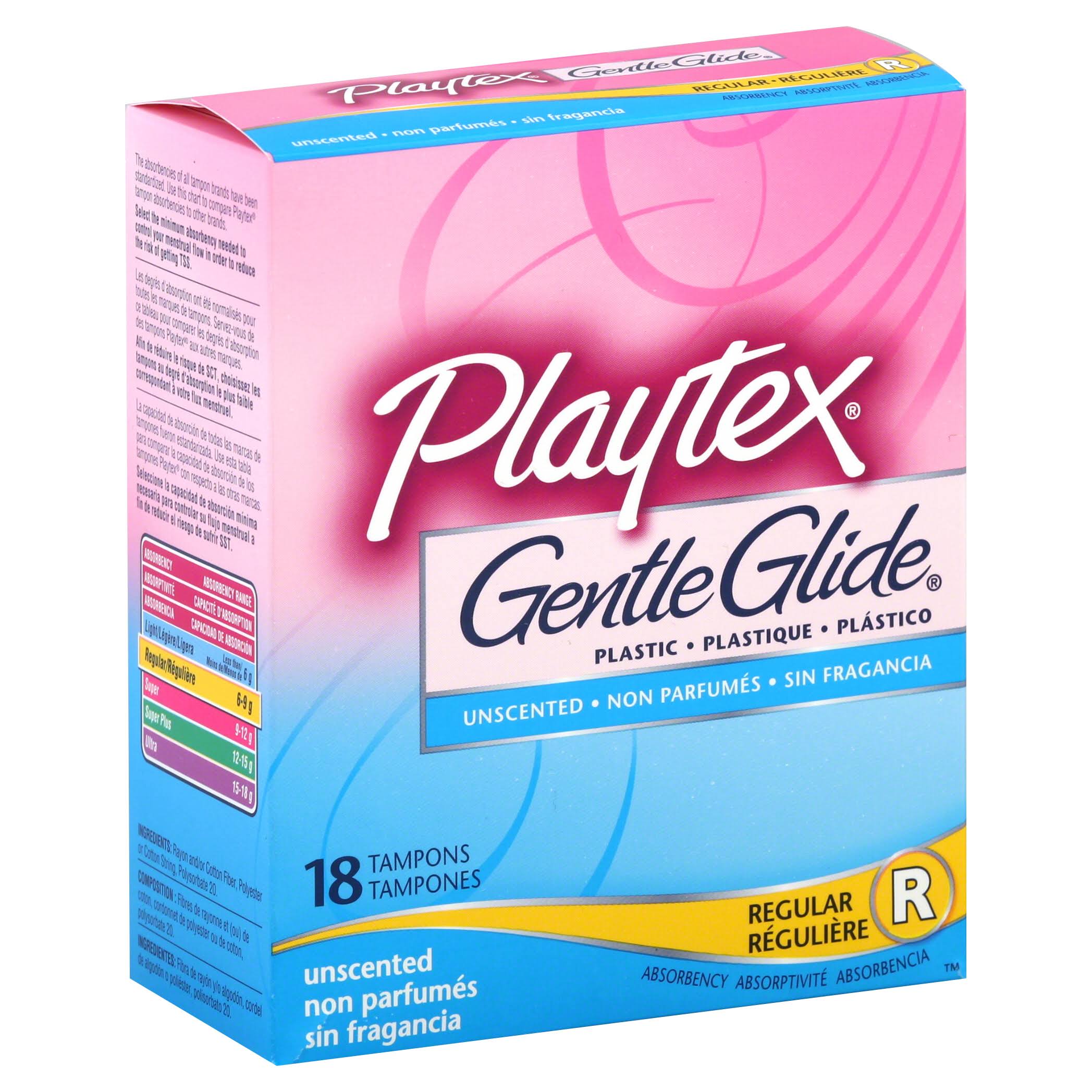 Playtex Gentle Glide 360 Tampons - Unscented, Regular, 20 ct