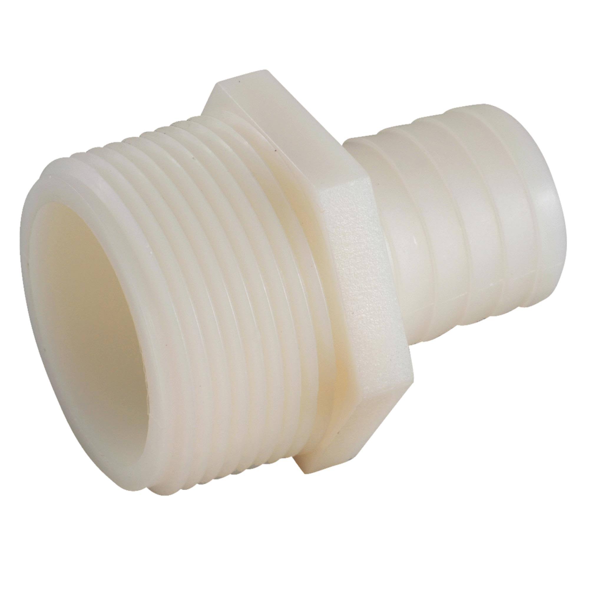 Danco Plastic Tubing Male Adapter - 1/2" x 3/4"