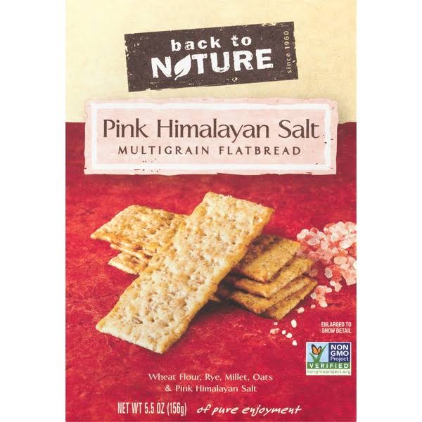 Back to Nature Multigrain Flatbread, Pink Himalayan Salt - 5.5 oz box