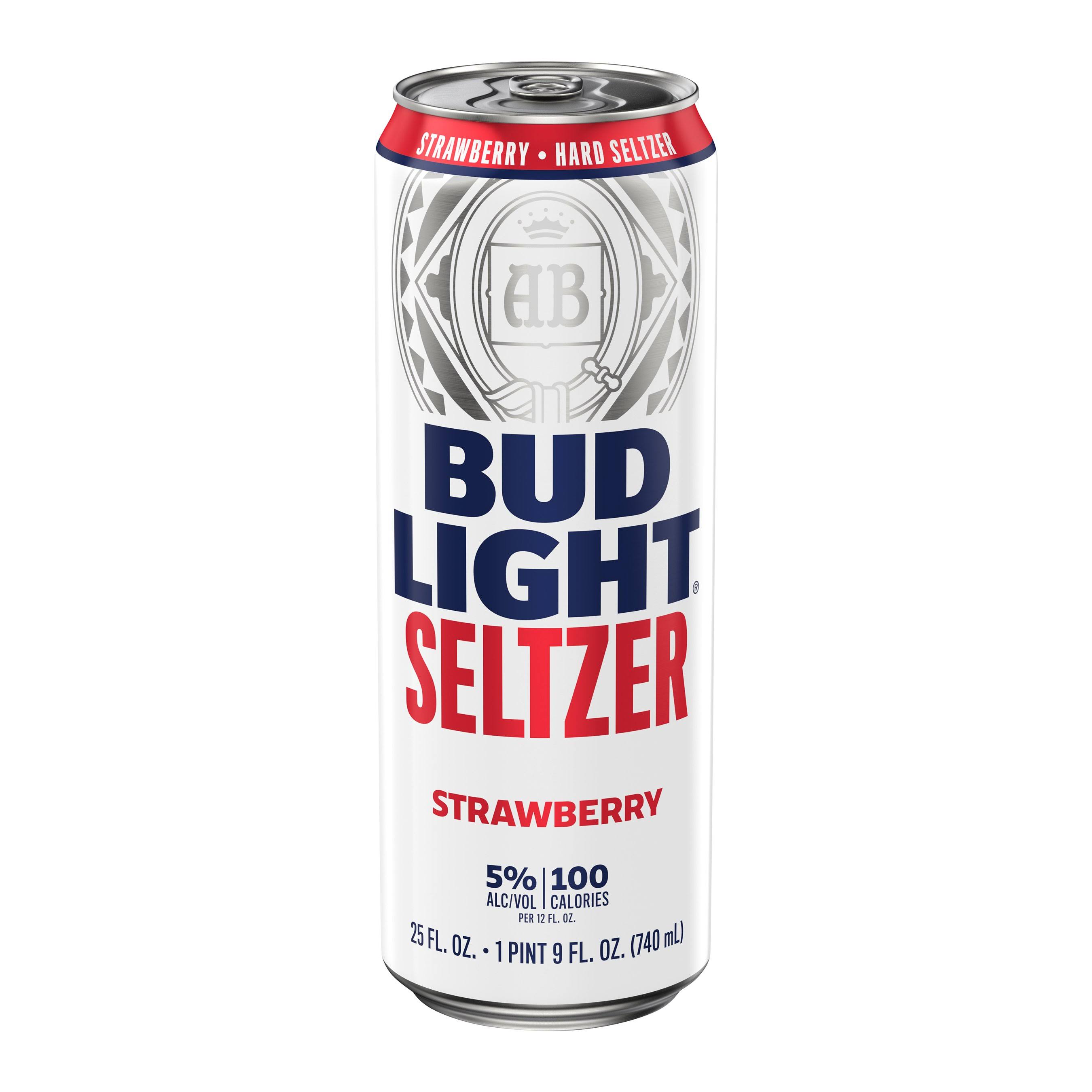 Bud Light Hard Seltzer, Strawberry - 25 fl oz
