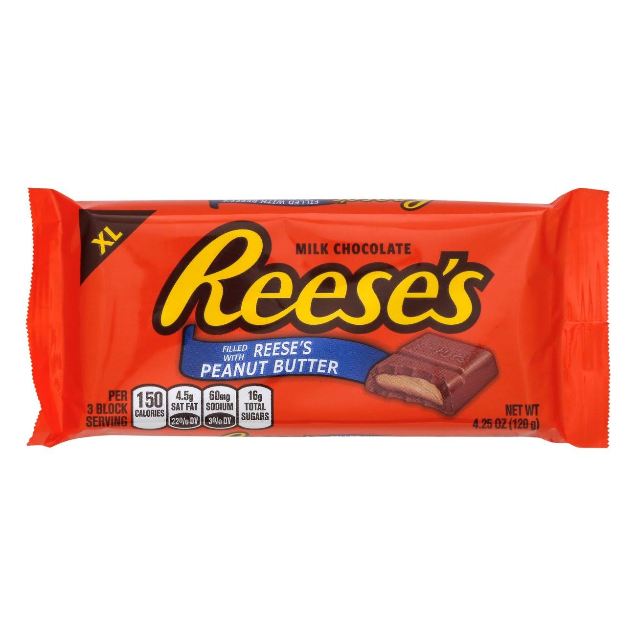 Reese's Candy, Peanut Butter - 4.25 oz bar