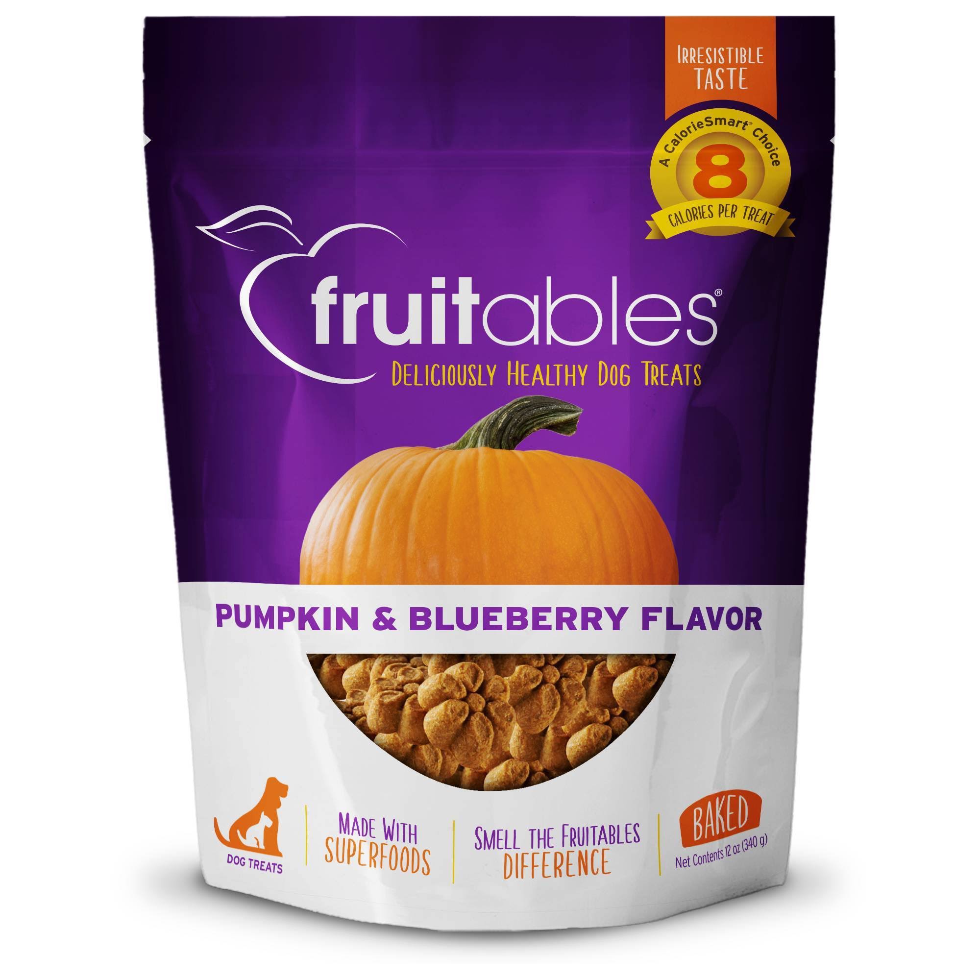 Fruitables Deliciously Healthy Dog Treats Pumpkin & Blueberry / 12oz
