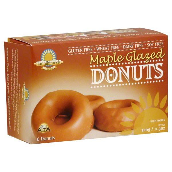 Kinnikinnick Maple Glazed Donuts - 320g, 6 Donuts
