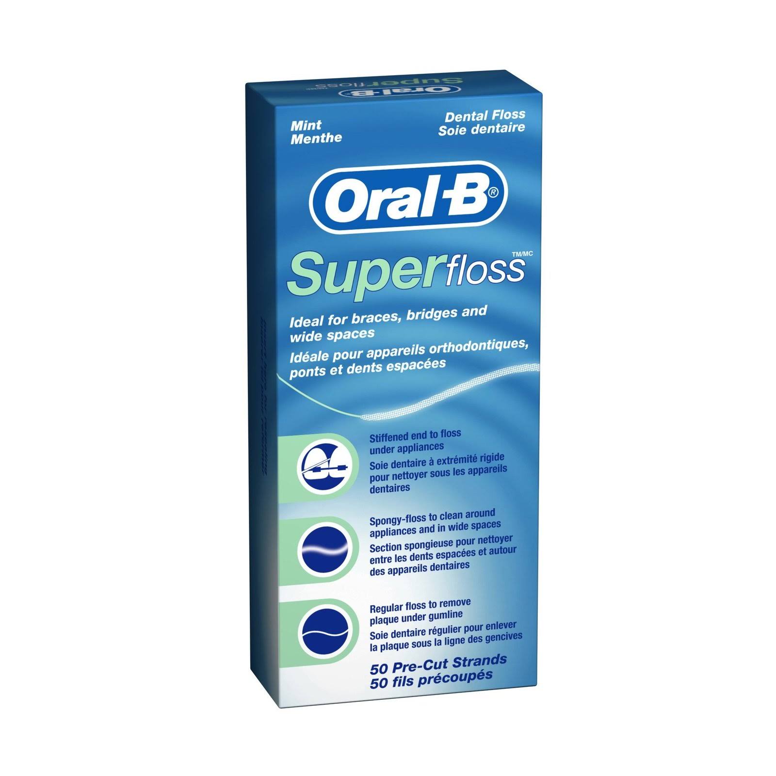 Oral B Super Dental Floss Pre Cut Pack - 50pk