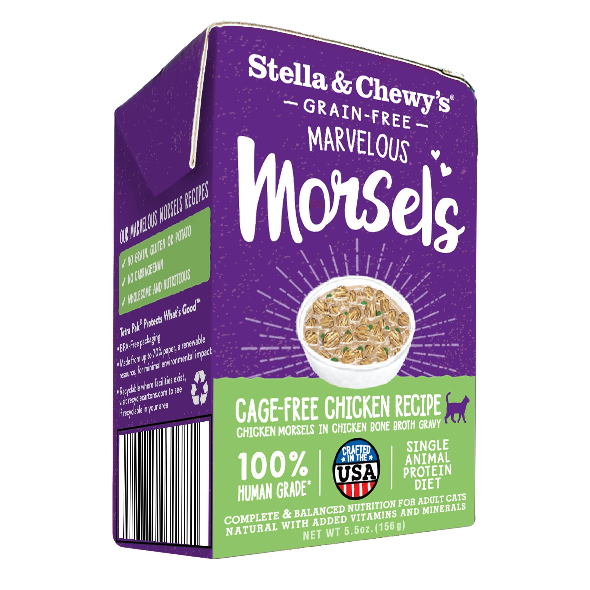 Stella & Chewys Marvelous Morsels Chicken Cat Food, 12/5.5 oz