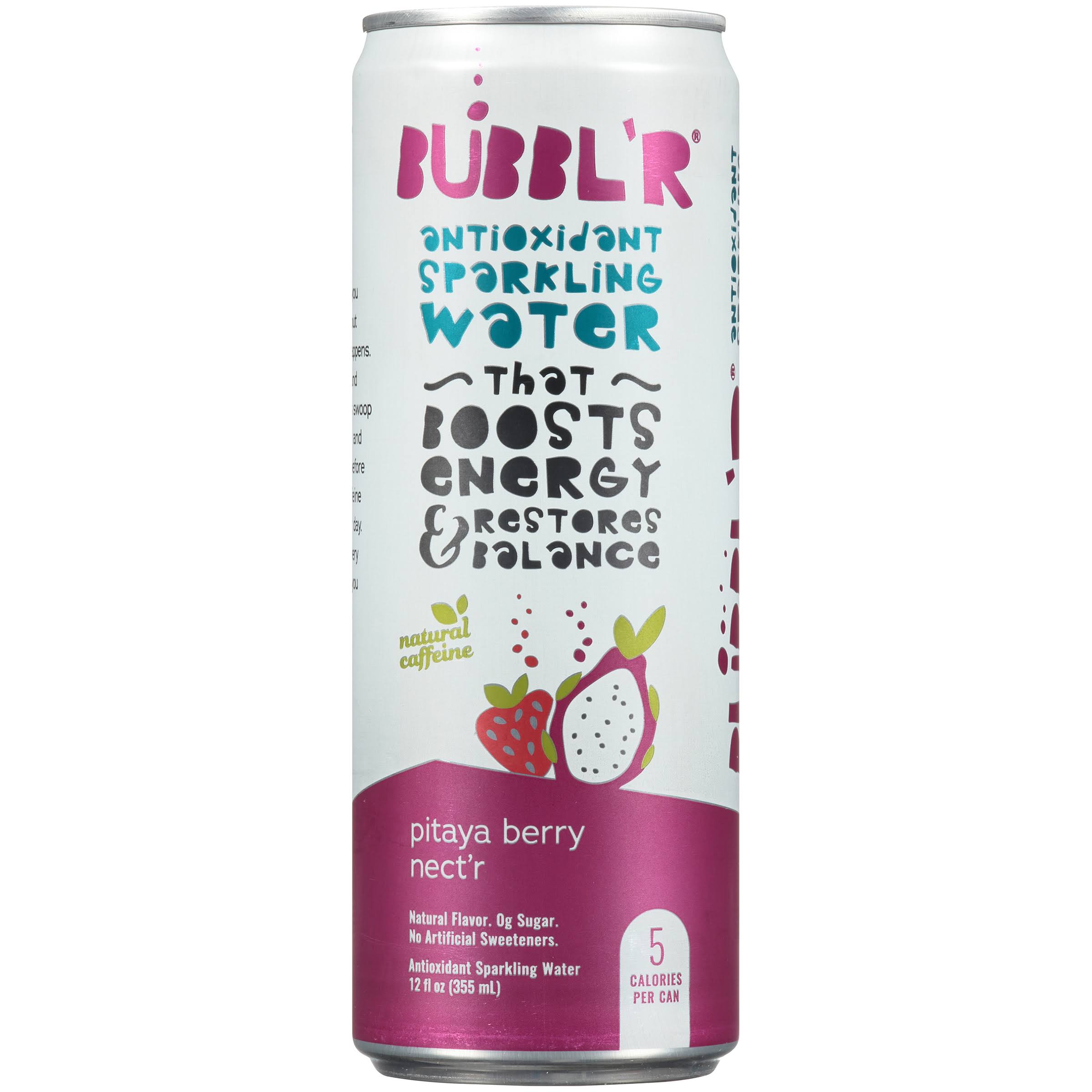 Bubblr Sparkling Water, Antioxidant, Pitaya Berry Nect’r - 12 fl oz