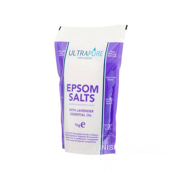 Ultra Pure Epsom Salts with Lavender Essential Oil 1kg