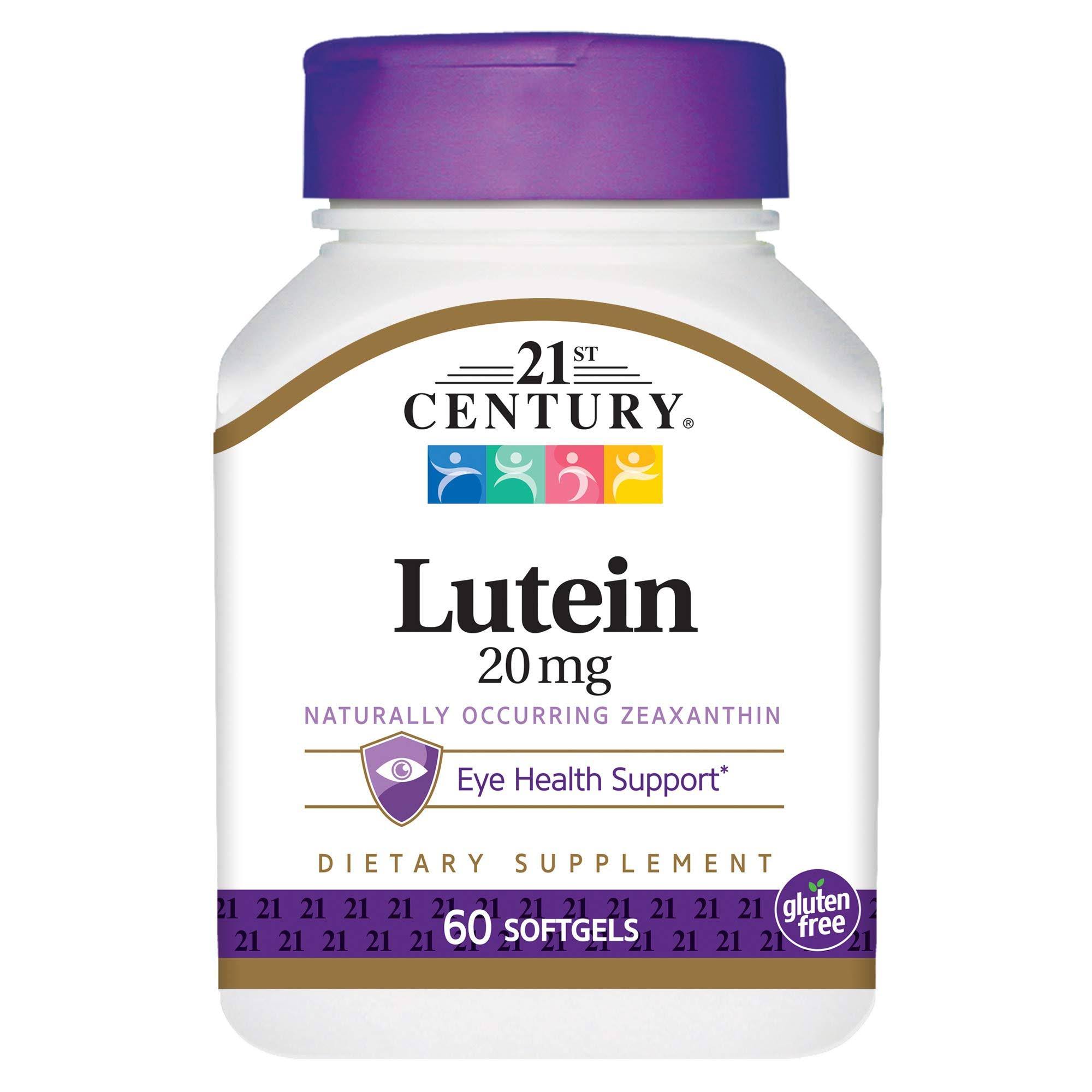21st Century Lutein Dietary Supplement - 60 Softgels