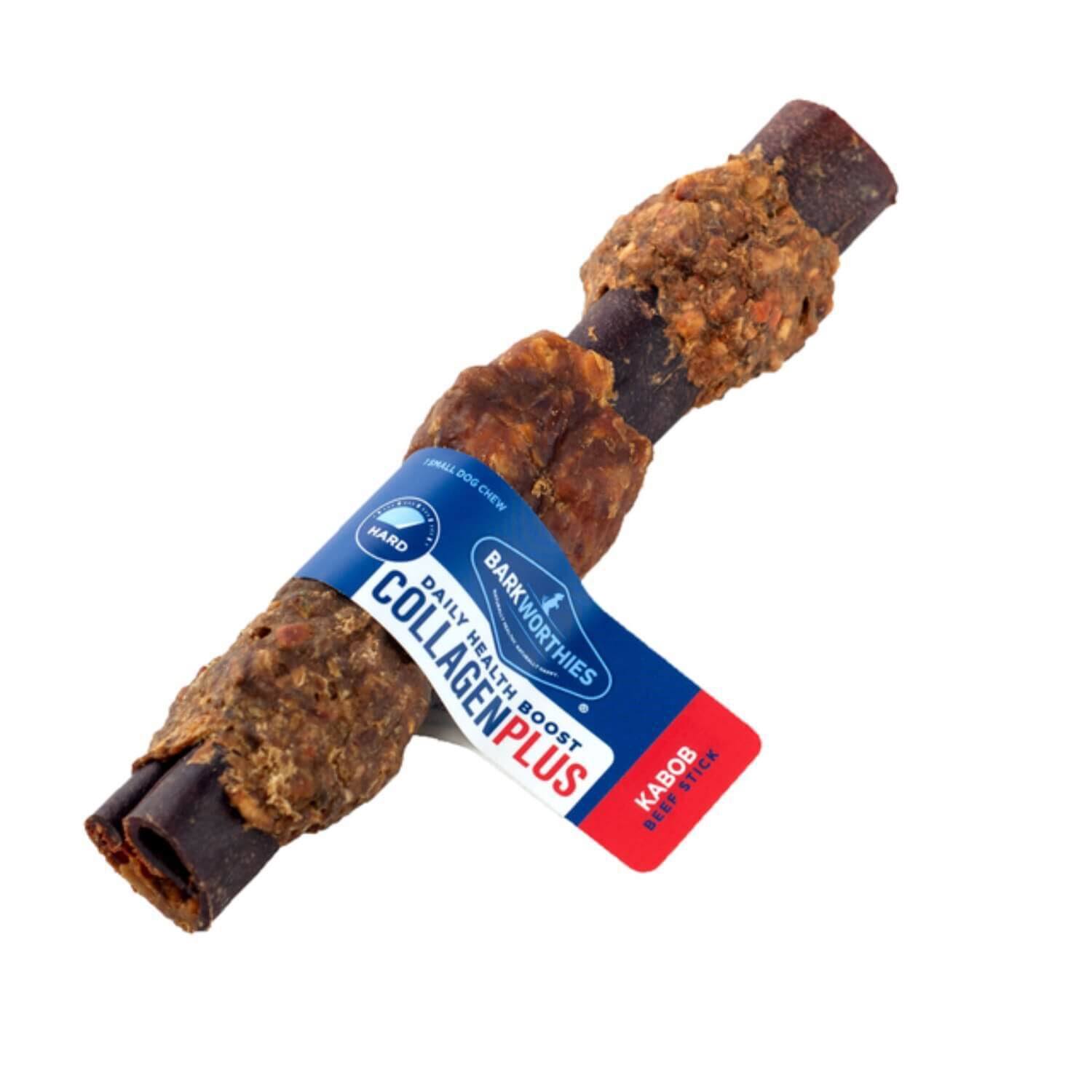 Barkworthies Collagen Kabob Beef Stick Dog Chew - 6"