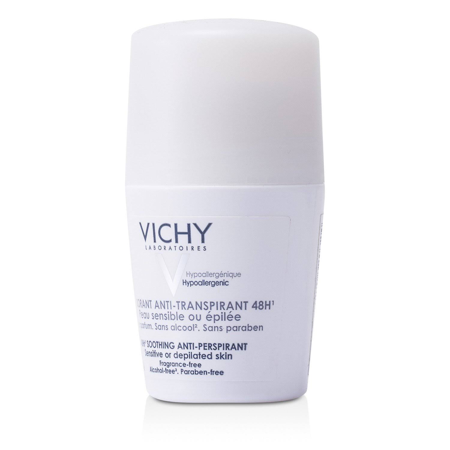 Vichy Deodorant 48 Hour Anti-Perspirant Roll On - Sensitive Skin, 50ml