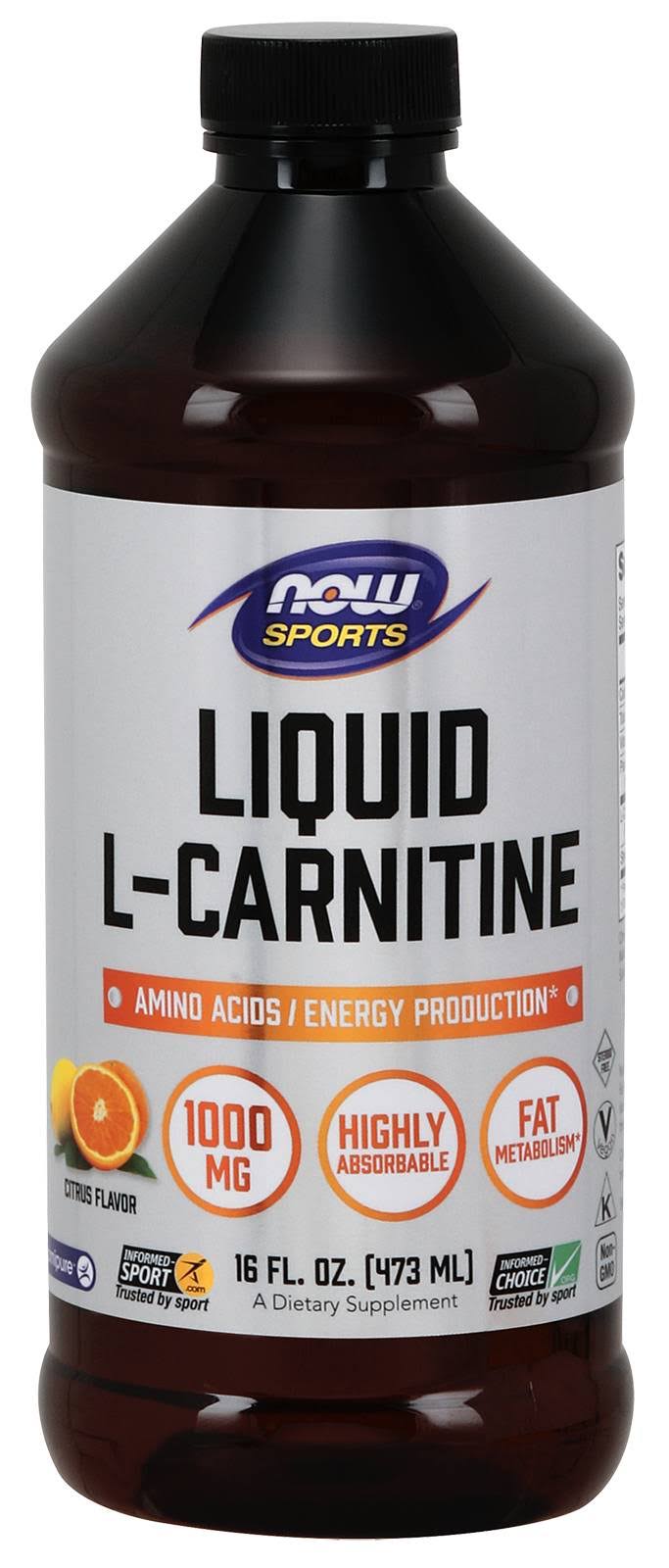 Now Sports L-Carnitine Liquid - 473ml