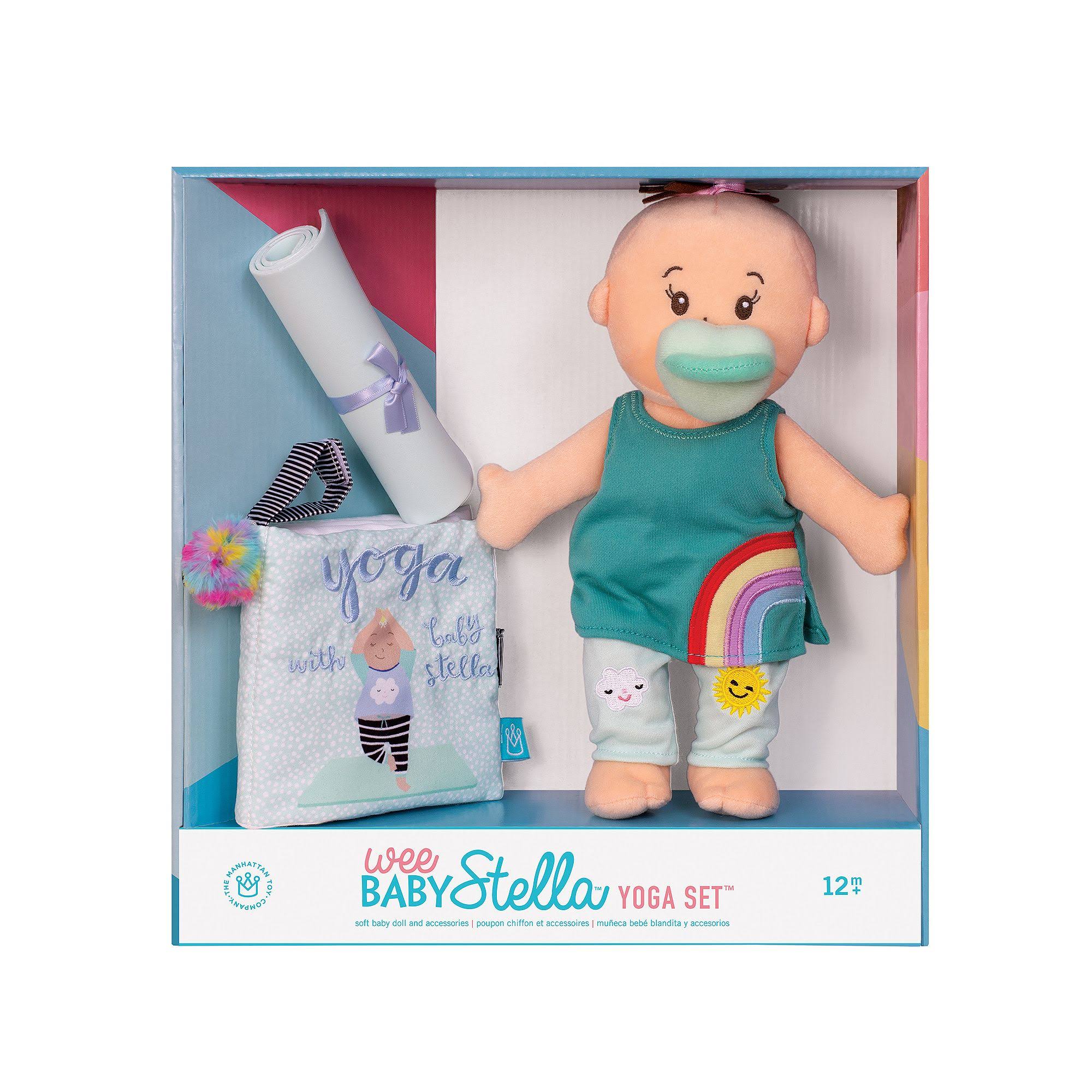 Manhattan Toy Wee Baby Stella 12" Soft Baby Doll with Yoga Set