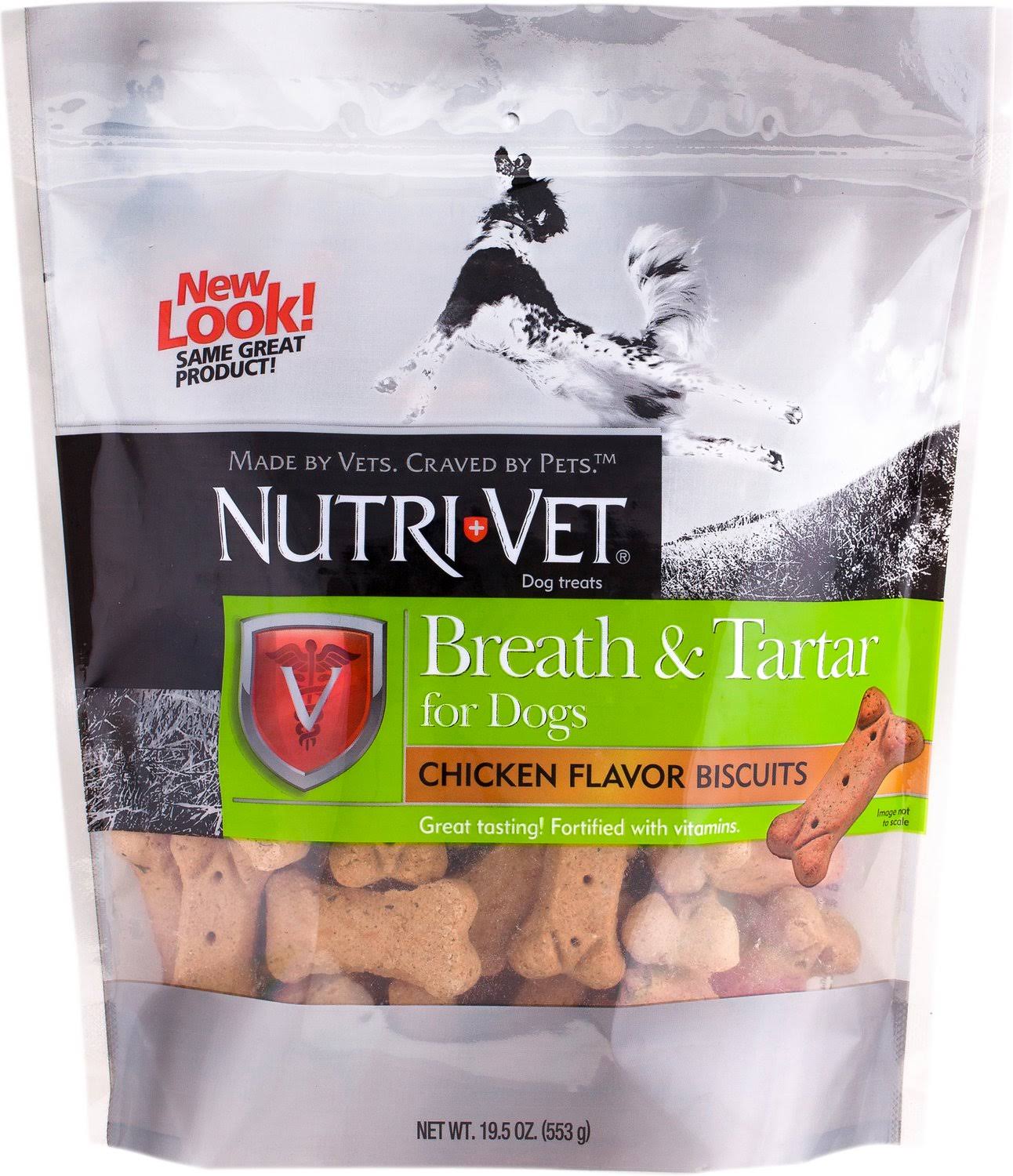 Nutri-Vet Breath & Tartar Chicken Flavored Biscuits - 19.5oz