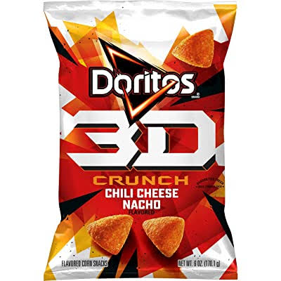 Doritos 3D Crunch Chili Cheese Nacho, 6 oz