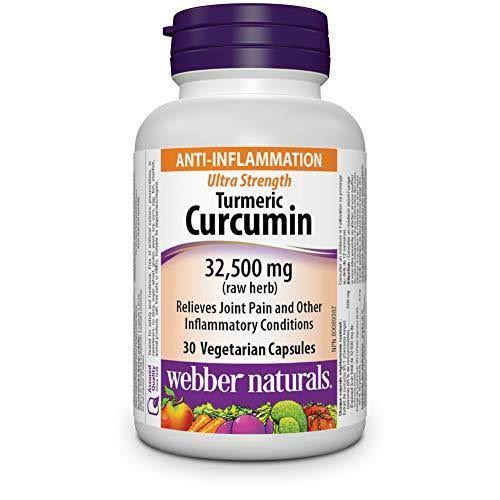 Webber Naturals Turmeric curcumin 32,500 MG (Raw Herb) Ultra Strength,