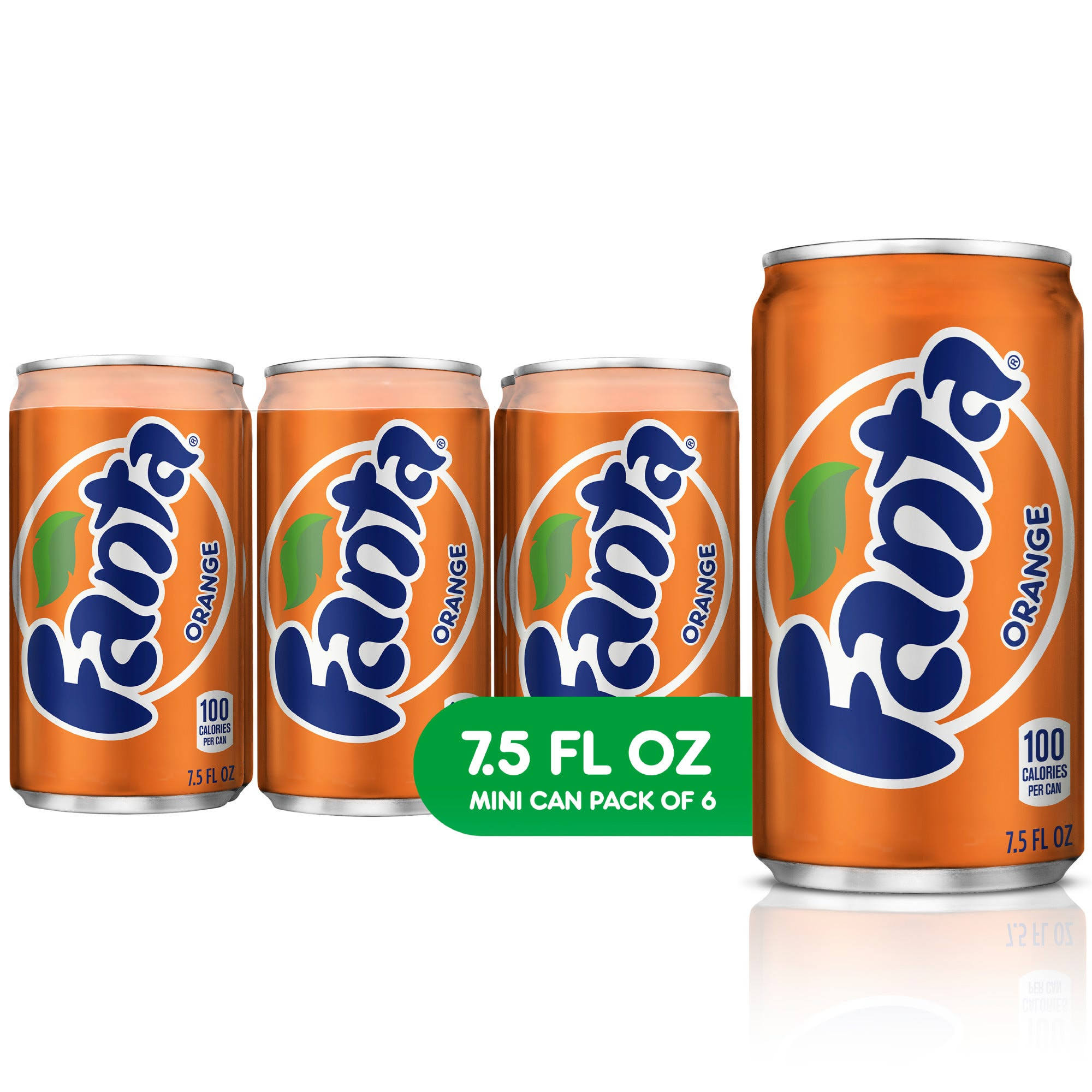 Fanta Orange Mini Cans Soda - 6pk, 7.5oz