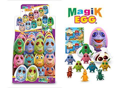 Magik Egg with Chocolate, Toy and Game 0.7oz (Pack of 5 eggs)