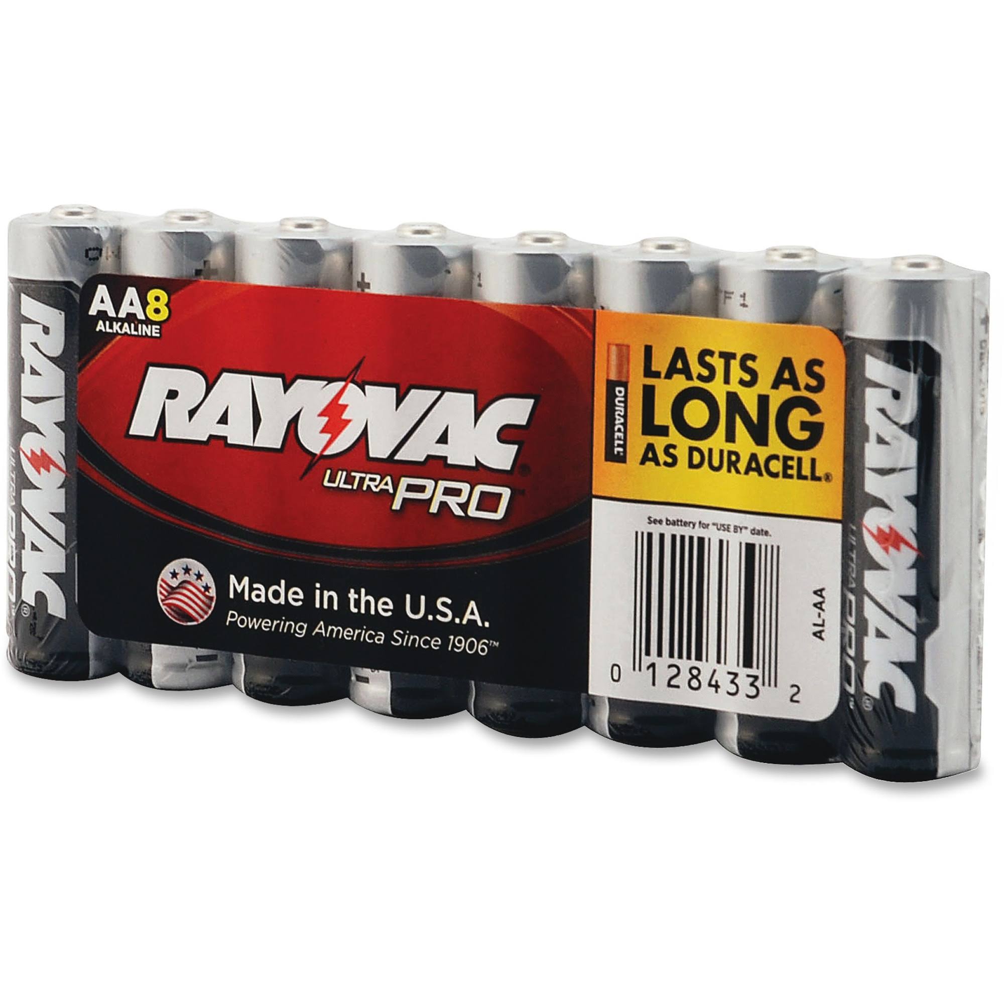 Rayovac Ultra Pro Batteries - Size AA, 8 Pack
