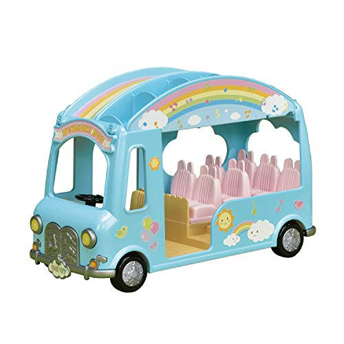 Calico Critters Sunshine Nursery Bus for Dolls, Toy Vehicle seats up t