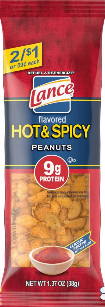 Lance Peanuts, Hot & Spicy - 1.37 oz