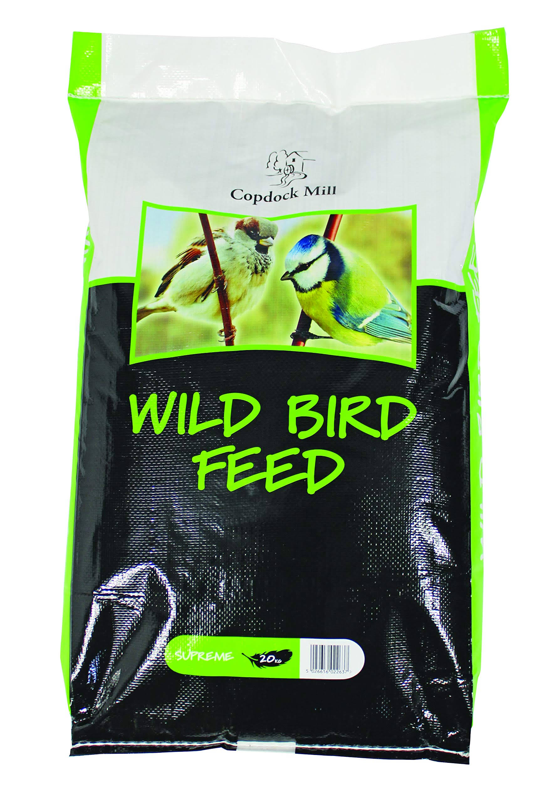 Copdock Mill Supreme Wild Bird Food Mix, 20kg, All Seasons, Ideal for Hanging Feeders, Bird Tables & Ground Feeders