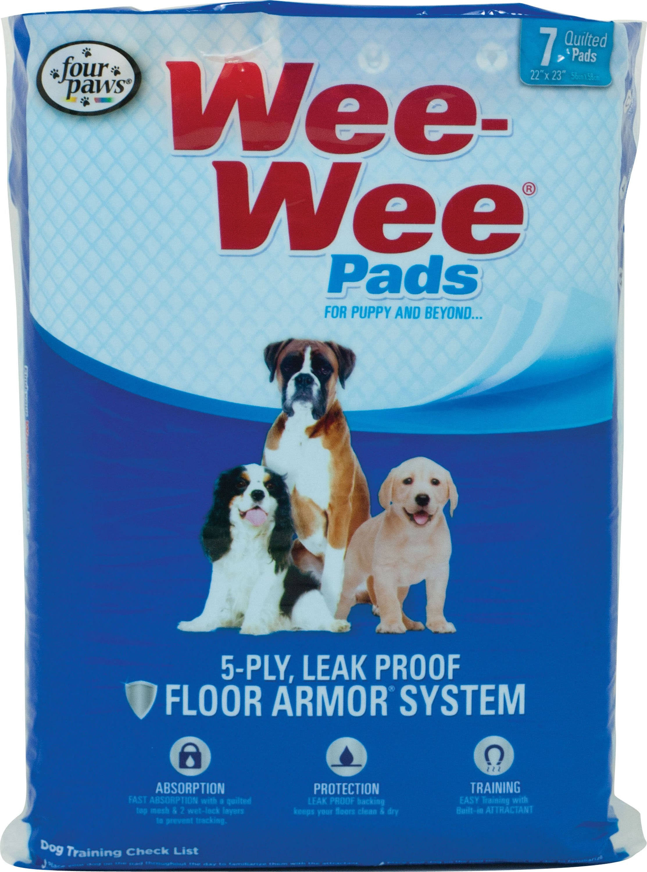 Four Paws Wee-Wee Standard Dog Housebreaking Pads - 7 Pack